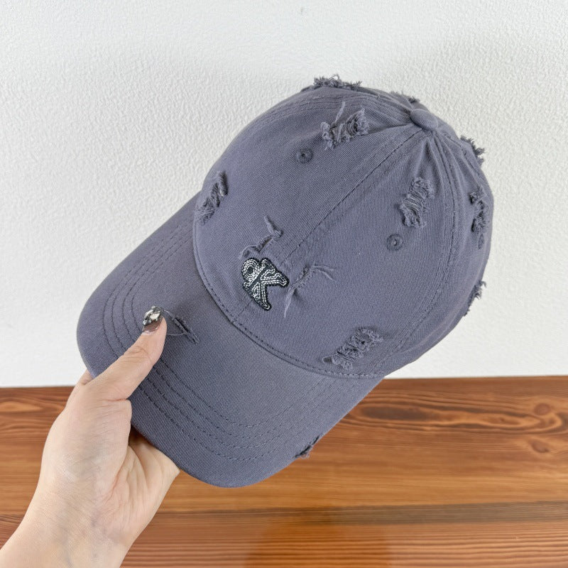 Men's Distressed Adjustable Baseball Cap Stornfield