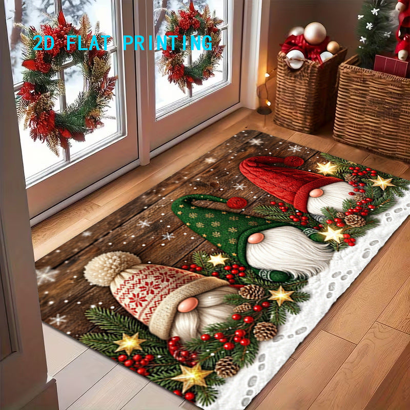 Holiday-Themed Decorative Doormat