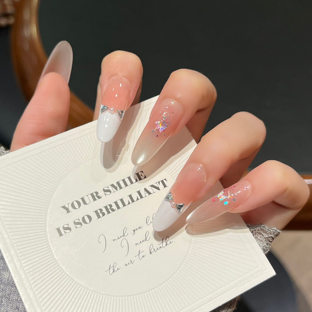 Decorative Stiletto Press-On Nails Stornfield