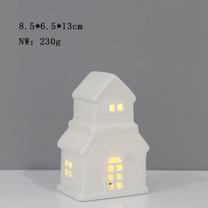 Ceramic House-Shaped Tea Light Holder Stornfeild