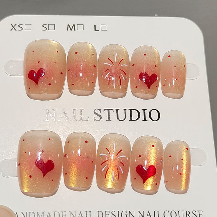 Elegant French Tip Press-On Nail Set Stornfield
