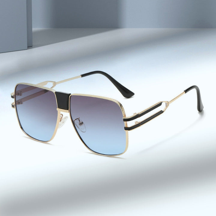 Women modern square sunglasses with elegant metal frame Stornfield