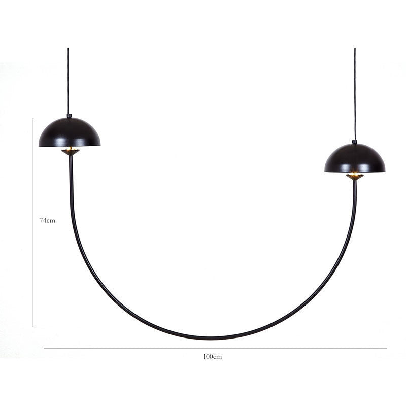 Modern Curved Pendant Light
