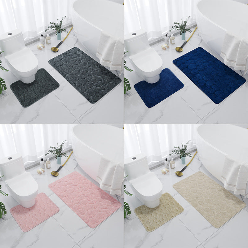 Plush Bathroom Comfort Mat Set for Home