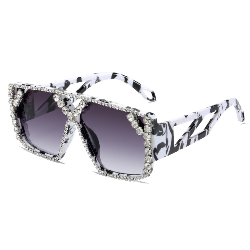 Women's Glamorous Oversized Sunglasses with Sparkling Frame and UV Protection Stornfield