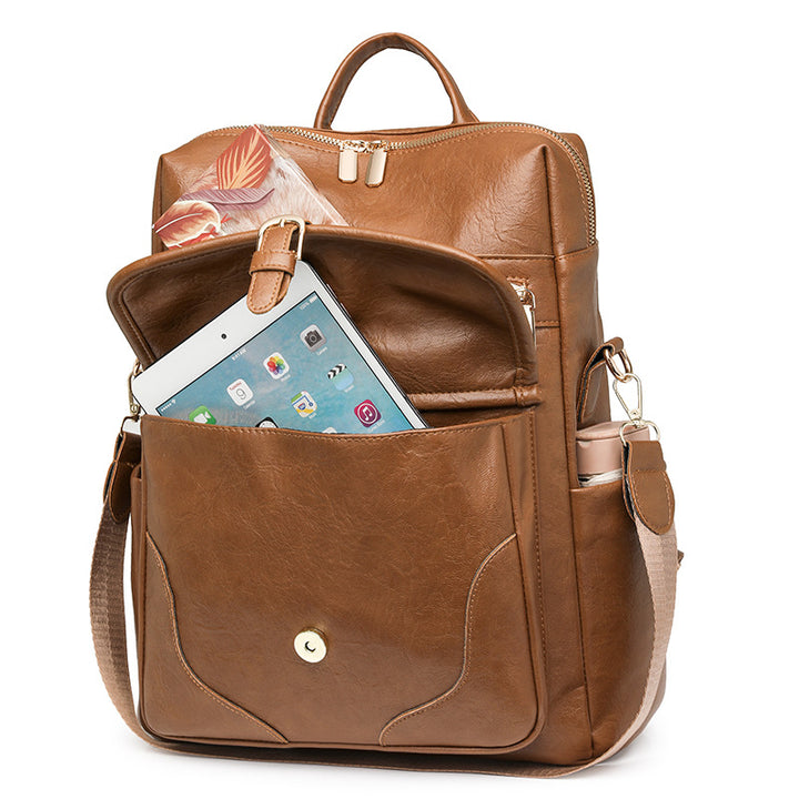 Versatile Leather Backpack Stornfield