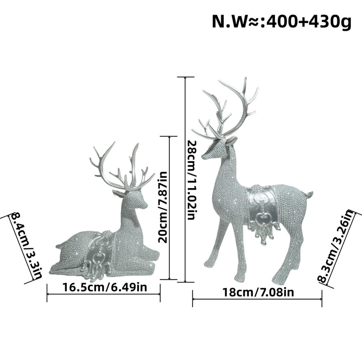 Elegant decorative figure of a majestic red deer Stornfield