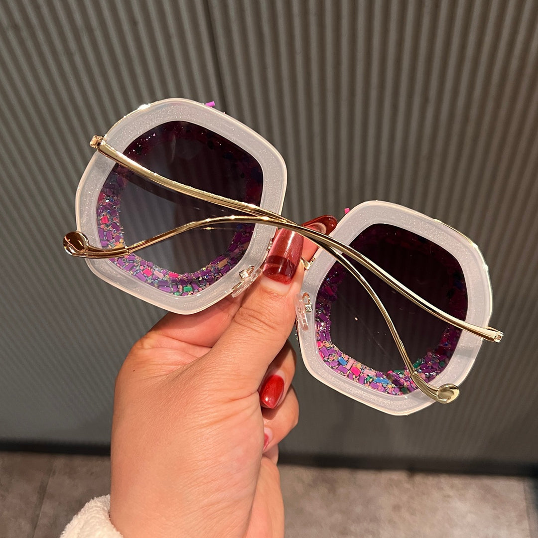 Women's fashion sunglasses with creative structures and colorful accents Stornfield