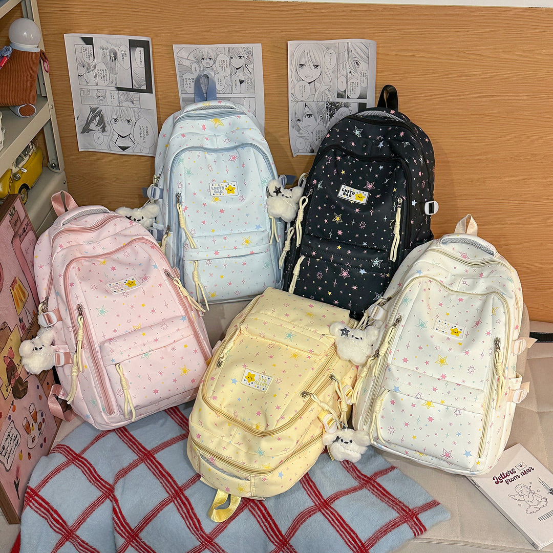 Fun Star-Printed Casual Backpack Stornfield