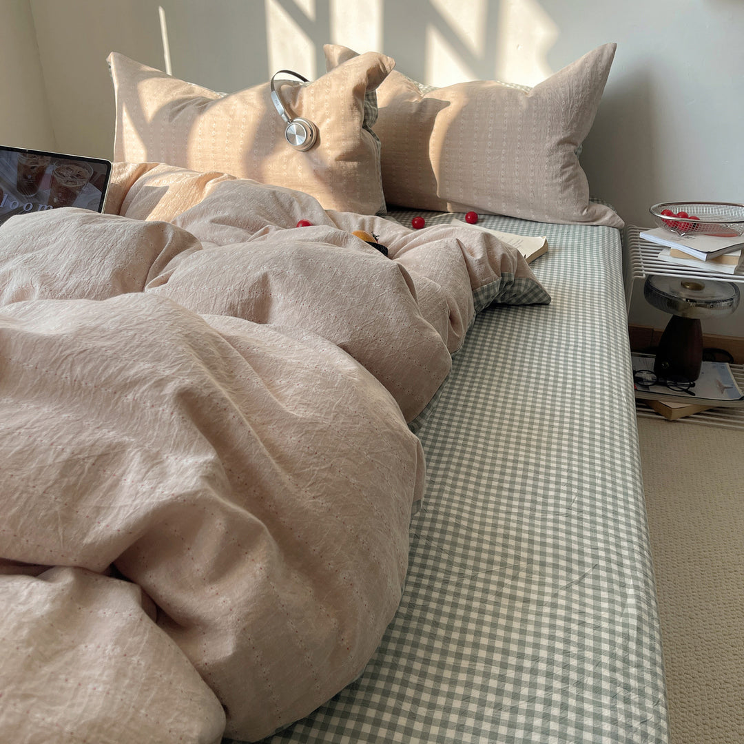Textured Linen Duvet Cover Set