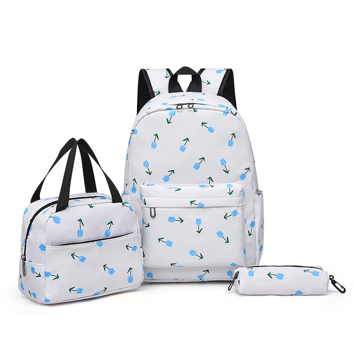 Backpack set with unique floral design and practical compartments Stornfield
