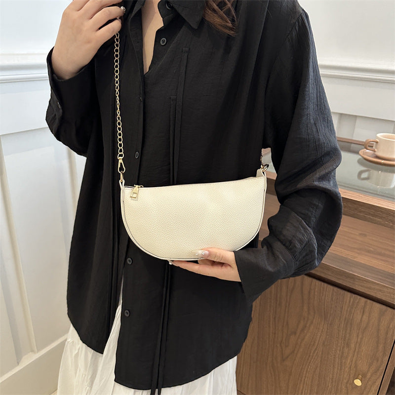Minimalist Half-Moon Crossbody Bag Stornfield