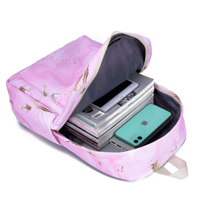 Fashionable backpack with generous interior Stornfield