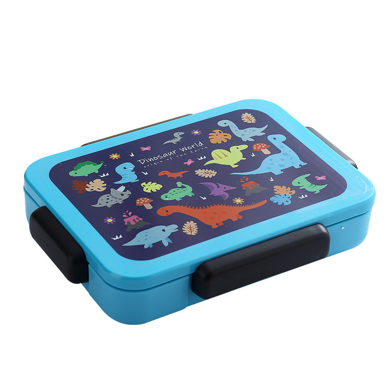 Playful Animal-Themed Lunch Box with Secure Closure