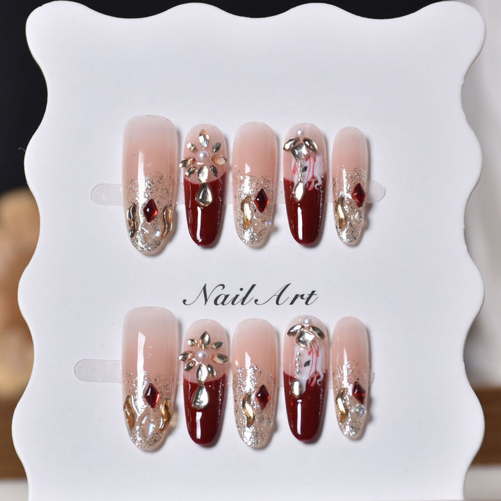 Decorative Animal Print Press-On Nail Set Stornfield