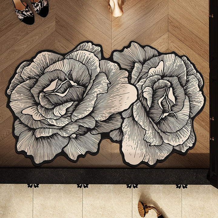 Floral-Shaped Decorative Bath Mat
