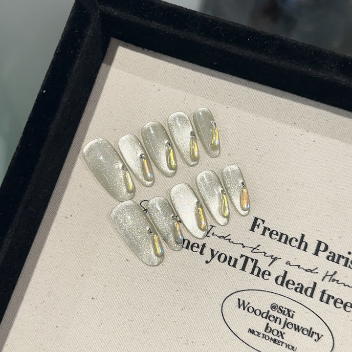 Sparkling Glitter Press-On Nail Art Set