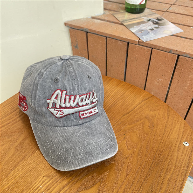 Men's Vintage-Inspired Distressed Cotton Baseball Cap Stornfield
