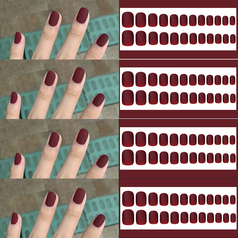 Matte Finish Press-On Nail Set Stornfield 178815*10mm0162