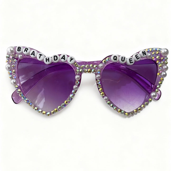 Decorative Rhinestone-Embellished Heart Sunglasses Stornfield