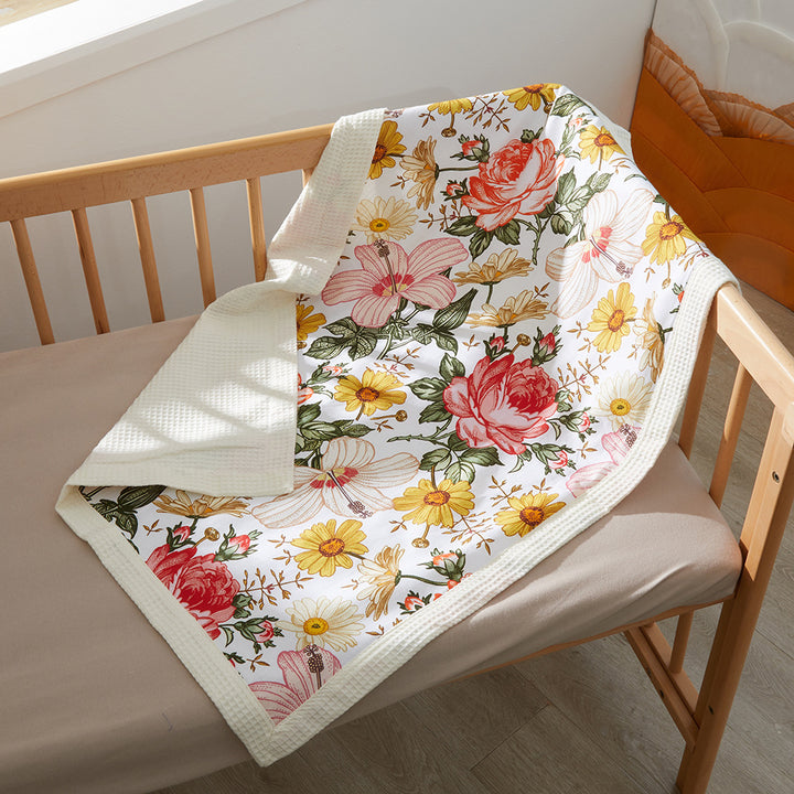 Floral Patterned Baby Blanket Stornfield