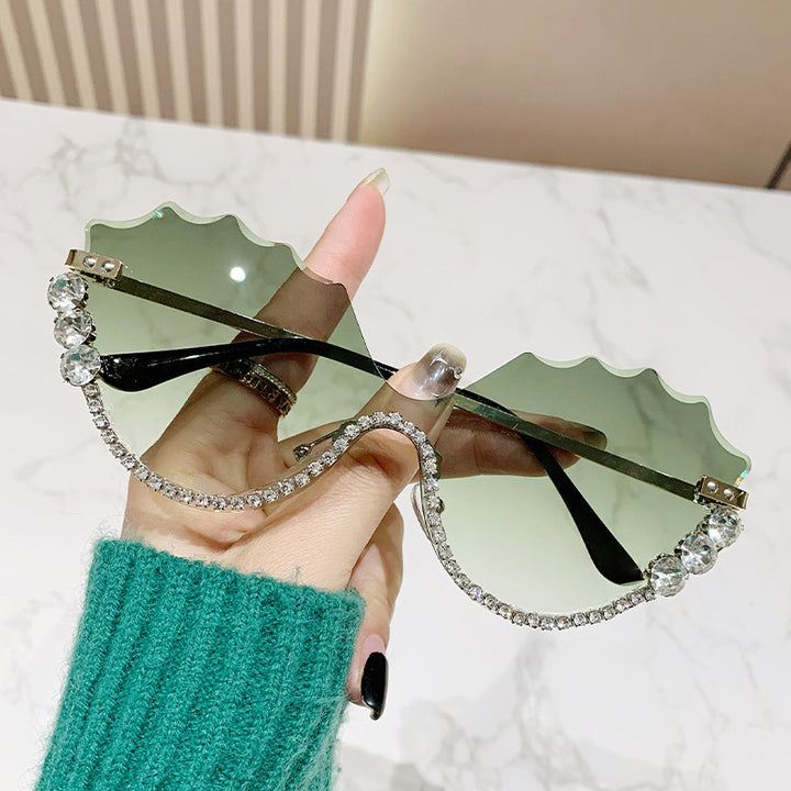 Women's extravagant sunglasses with sparkling accent and unique design Stornfield