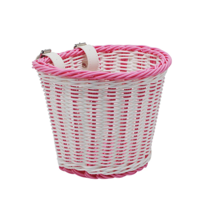 Playful basket with colorful appliqués Stornfield