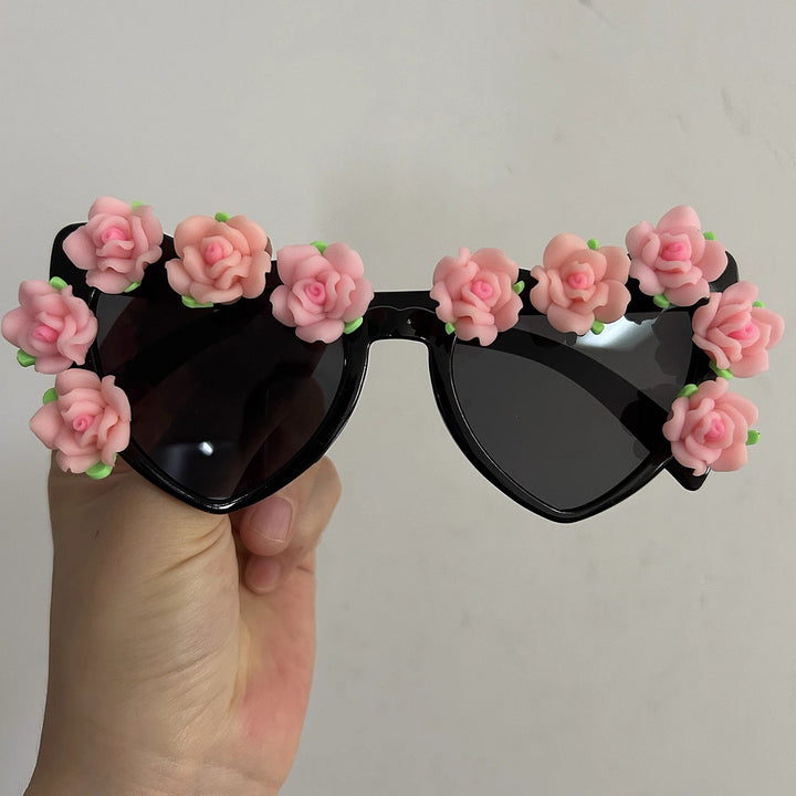 Women Cat-Eye Sunglasses with Floral Decor Stornfield