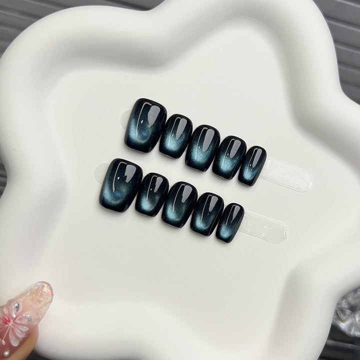 Glossy Marble Effect Press-On Nails