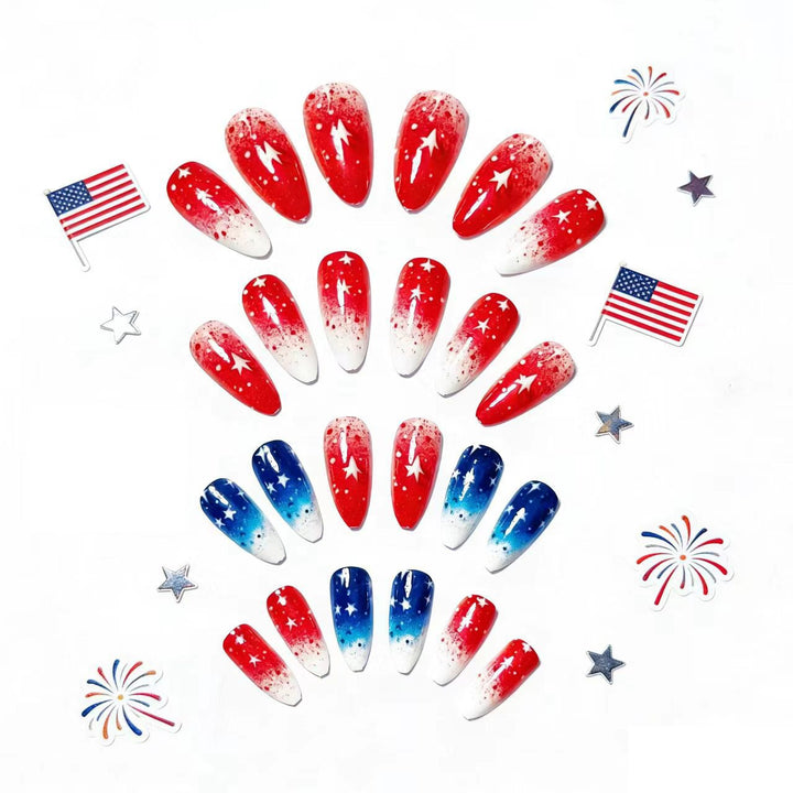Artificial nails in creative star design Stornfield