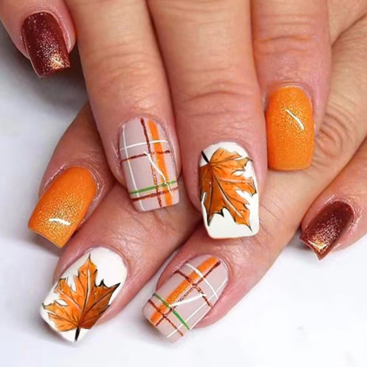Autumn-Inspired Nail Art Set Stornfield
