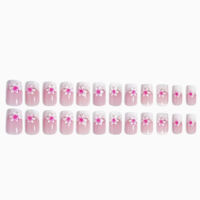 Floral Acrylic Nail Art Enhancements Stornfield
