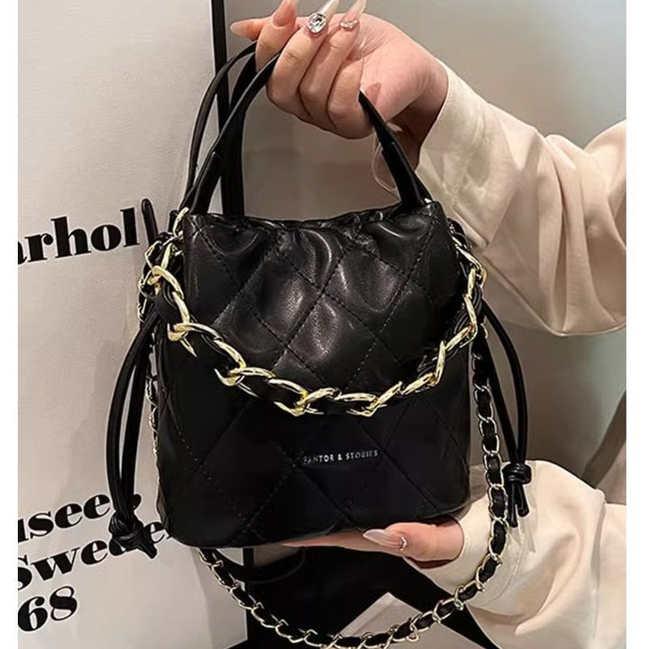 Quilted Mini Bucket Handbag Stornfield
