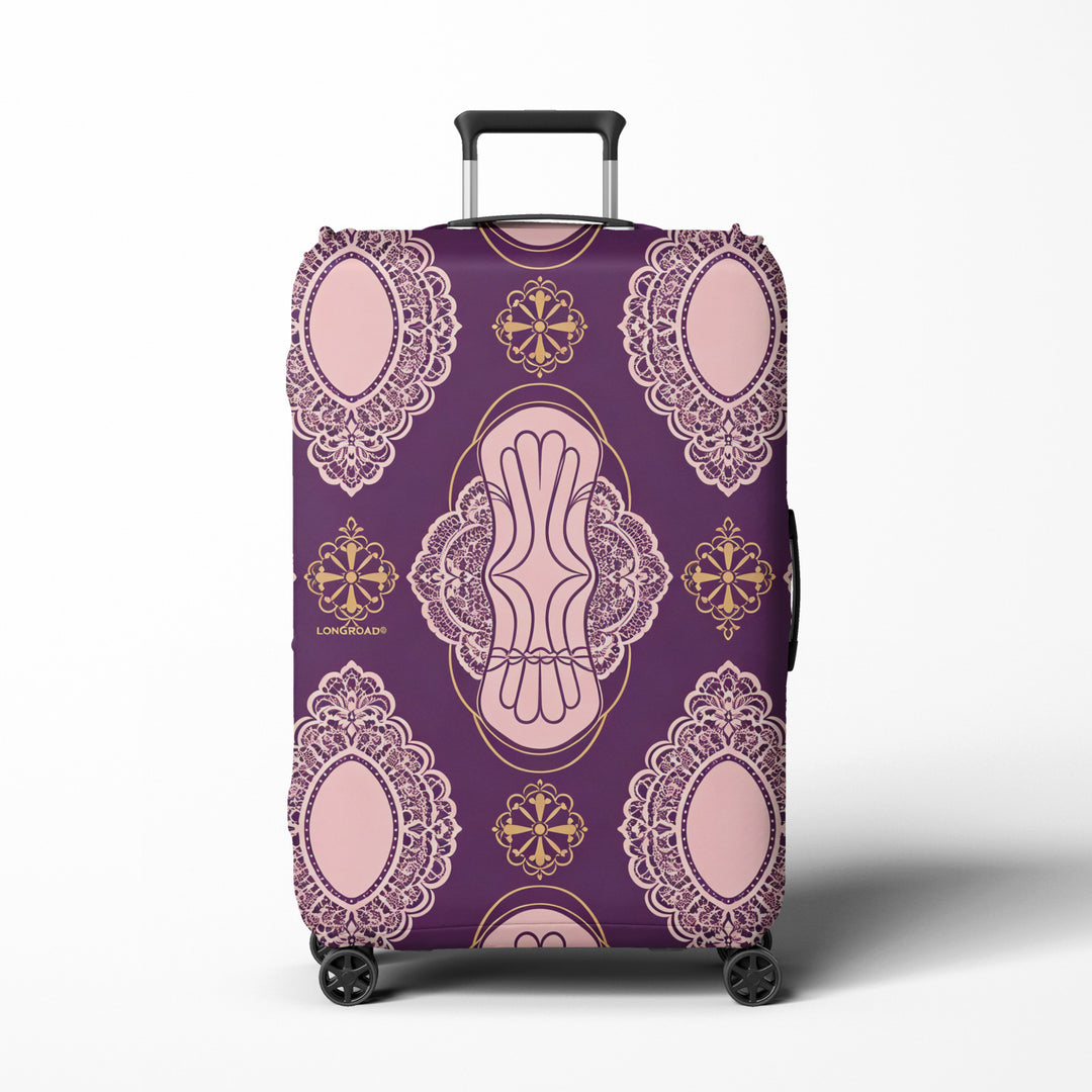 Women's suitcase with unique hand-drawn design Stornfield