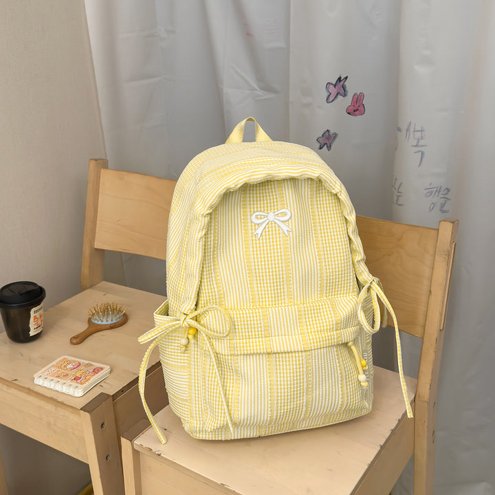 Cute Decorative Bow-Embellished Backpack Stornfield