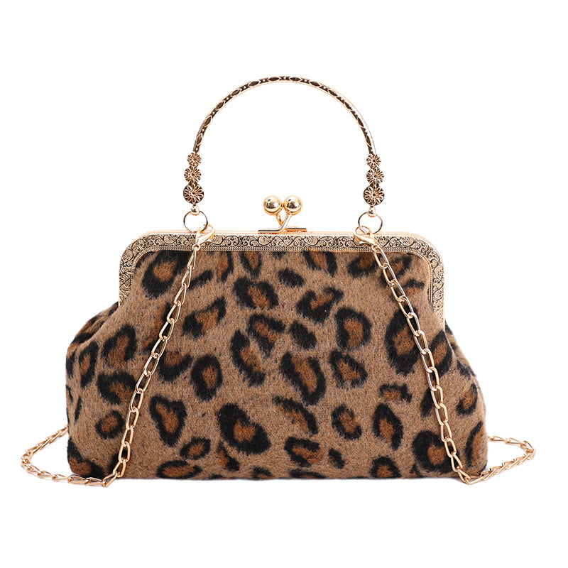 WoElegant Leopard Print Evening Handbag Stornfield