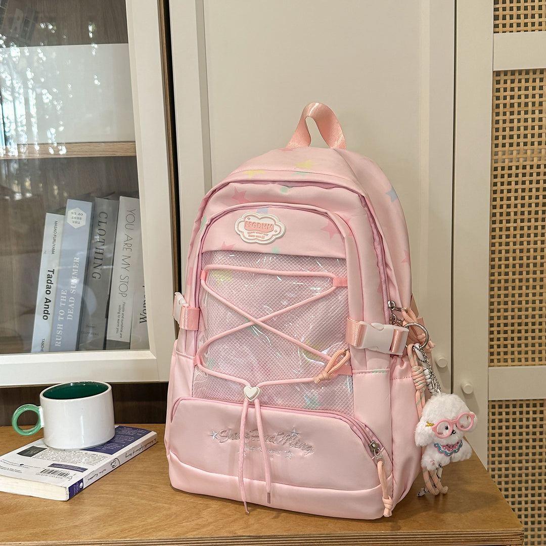 Stylish Star-Embellished Backpack Stornfield