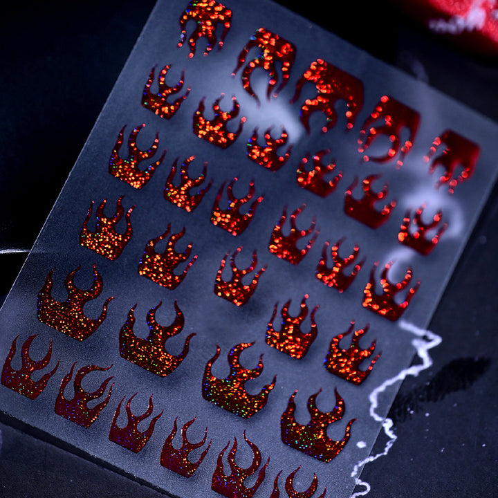 Sparkling Crown Nail Art Stickers