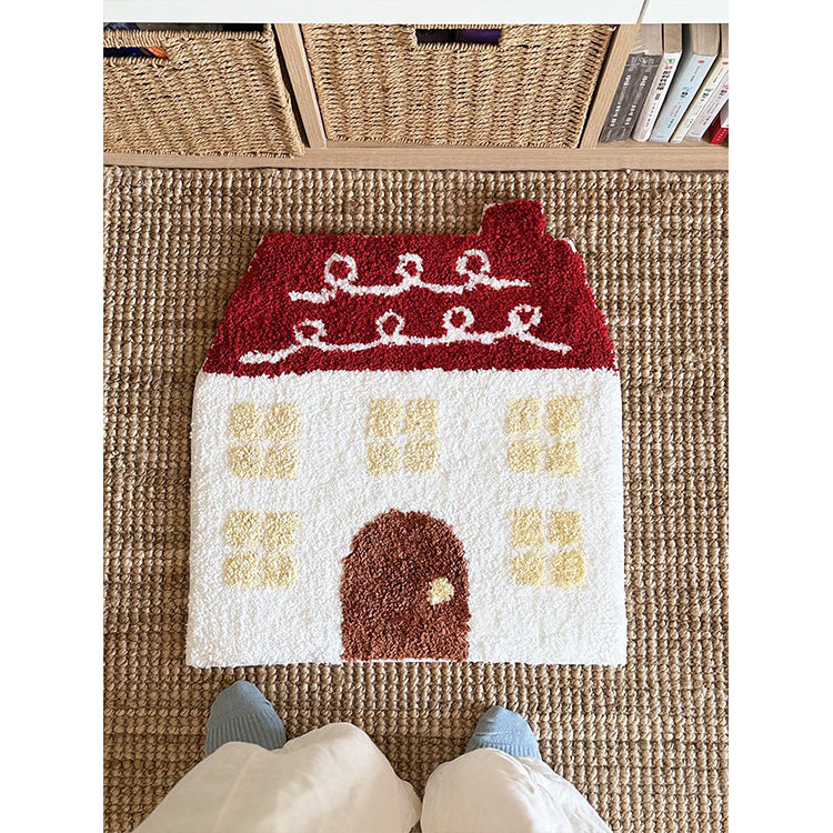 Decorative House-Shaped Bath Mat