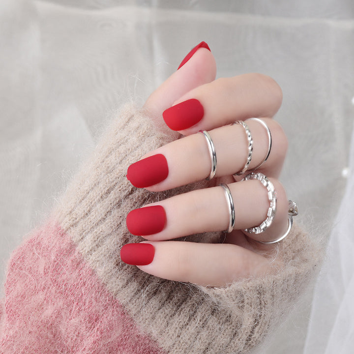 Matte Press-On Nail Set Stornfield