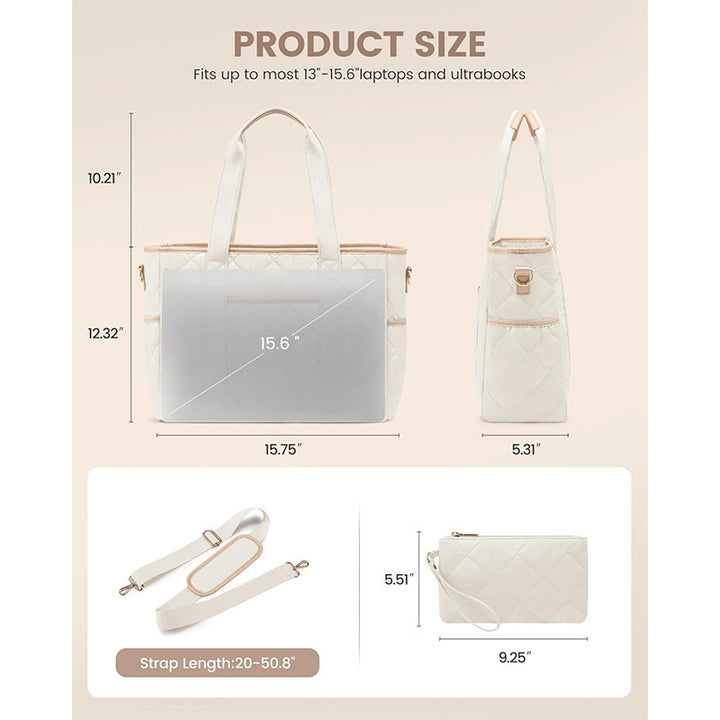Elegant and roomy shoulder bag with structured quilting Stornfield