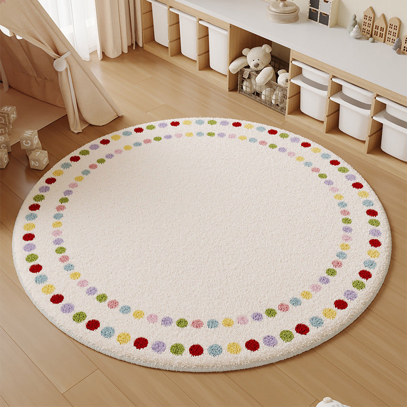Playful Round Area Rug