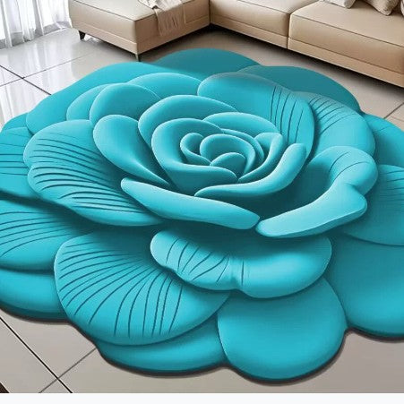 Floral-Themed 3D Area Rug Stornfield