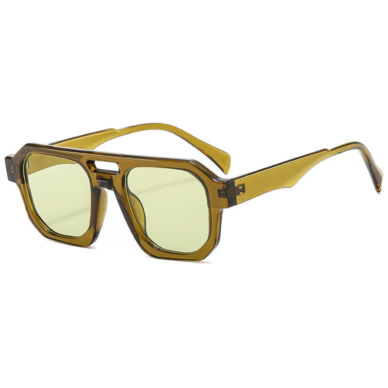 Women’s exclusive polygonal sunglasses with luxurious tortoiseshell pattern Stornfield
