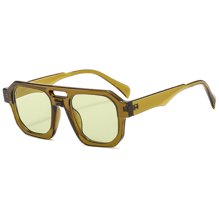 Women’s exclusive polygonal sunglasses with luxurious tortoiseshell pattern Stornfield