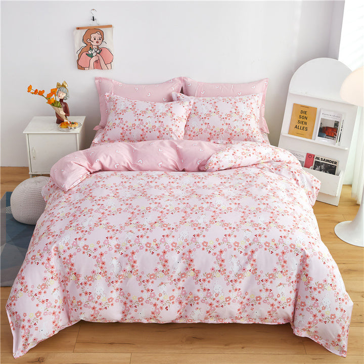 Cozy Heart Pattern Bedding Set