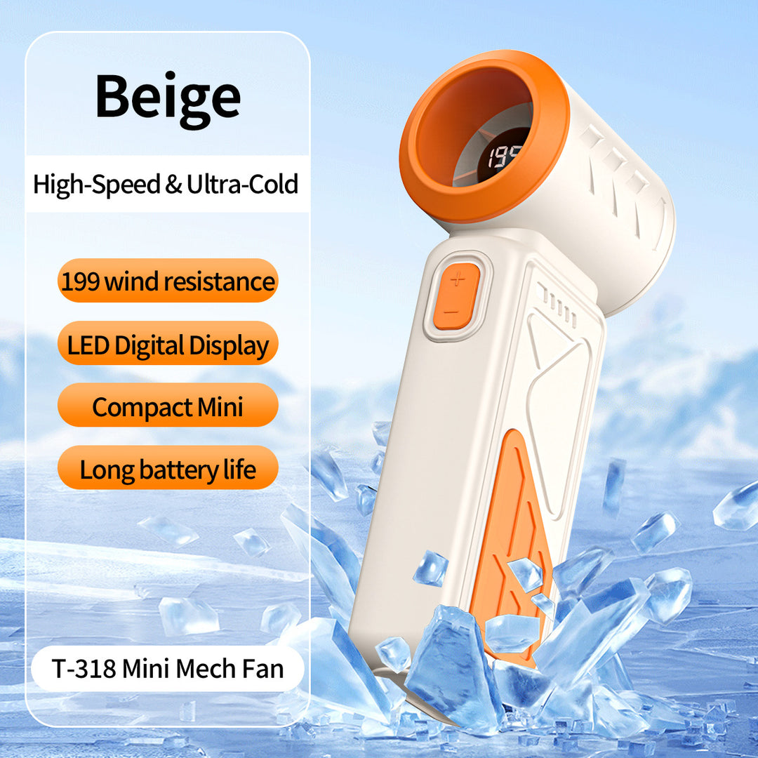 Women Portable Mini Fan with LED Temperature Display Stornfield