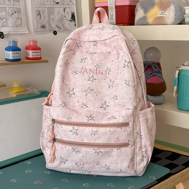 Star-Patterned School Backpack Stornfield