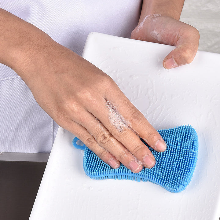 Silicone cleaning sponge with ergonomic design Stornfield