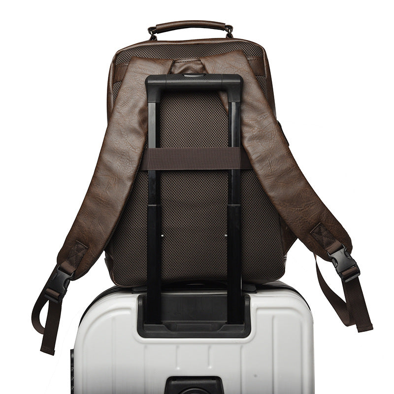 Stylish Multi-Purpose Leather Backpack Stornfield